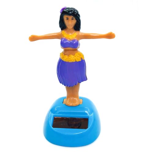 Ziennhu Tanzende Solarspielzeuge - Solar angetriebene Tanzmädchenfiguren - Schwung schüttelt Kopfpuppe | ABS -Kunststoffmaterial | 4,5 Zoll Größe | Dashboard Car Decor | Sonnenlicht aktiviert für Z von Ziennhu