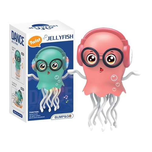 Ziennhu Tanzender Oktopus Spielzeug – Elektrisches Interaktives Tintenfisch Spiel Mit Bewegung | Lustiges Leichtes ABS-Spielzeugs Für Kinder Und Erwachsene | Für Wohnzimmer Schlafzimmer Auto Reisen von Ziennhu