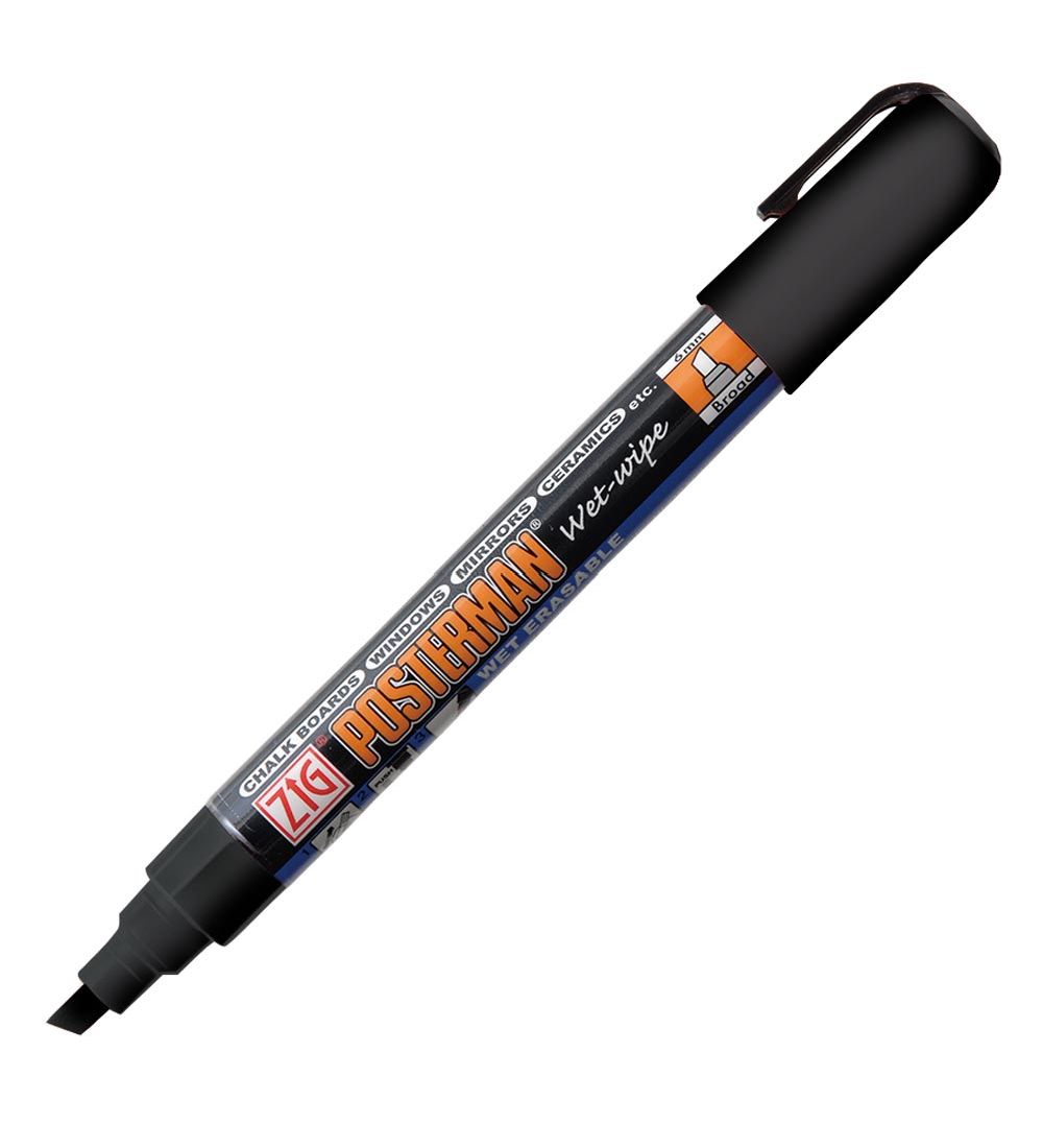 Zig Filzstifte - Feuchtwisch-/Radiergummi - 6 mm - Schwarz - Zig - One Size - Filzstifte Zig Filzstifte - Feuchtwisch-/Radiergummi - 6 mm - Schwarz - Zig - One Size - Filzstifte von Zig