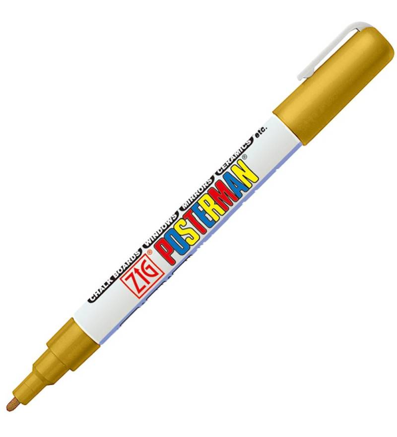 Zig Filzstifte - Wasserdicht - 1 mm - Gold - Zig - One Size - Filzstifte Zig Filzstifte - Wasserdicht - 1 mm - Gold - Zig - One Size - Filzstifte von Zig