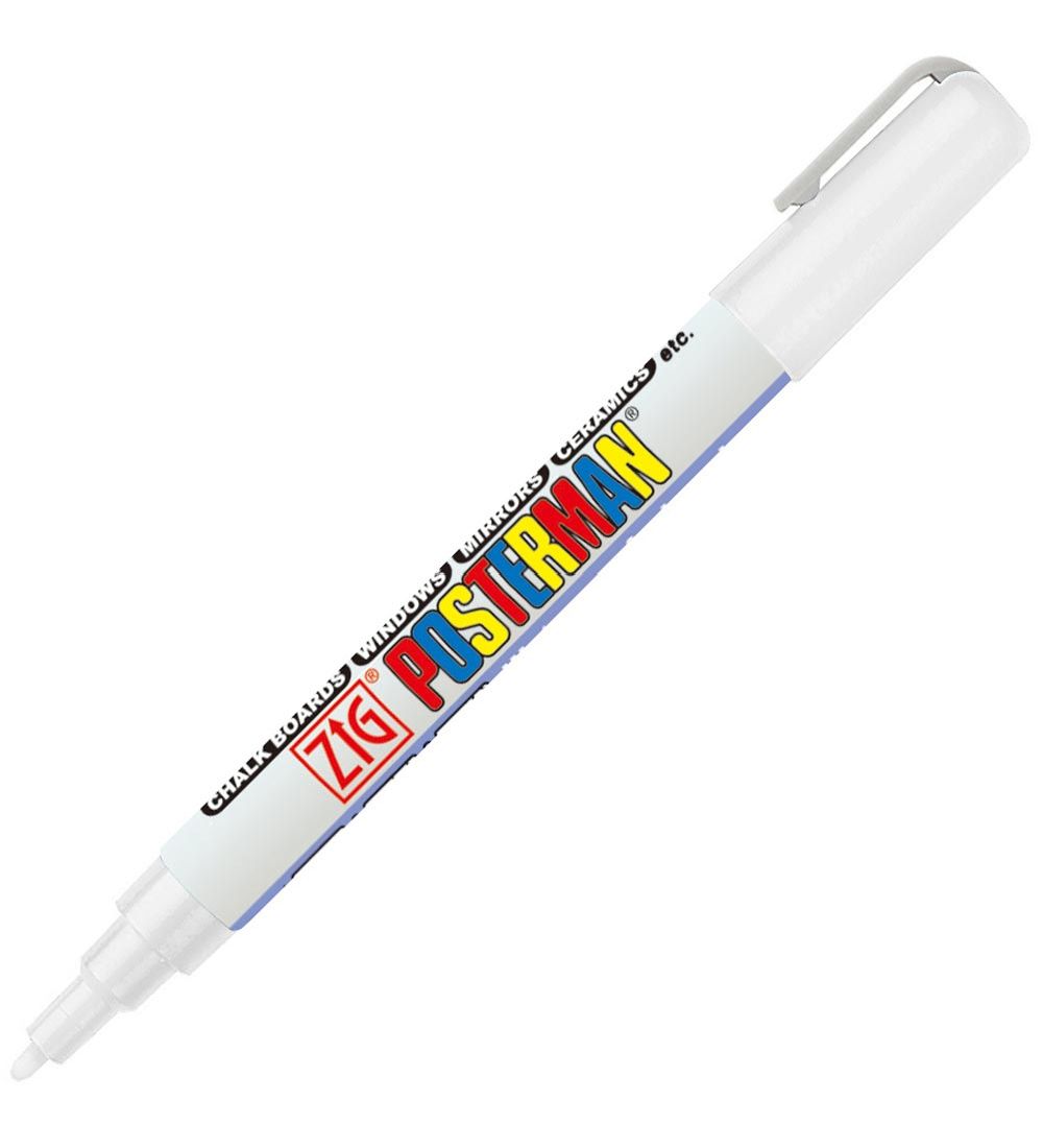 Zig Filzstifte - Wasserdicht - 1 mm - Weiß - Zig - One Size - Filzstifte Zig Filzstifte - Wasserdicht - 1 mm - Weiß - Zig - One Size - Filzstifte von Zig