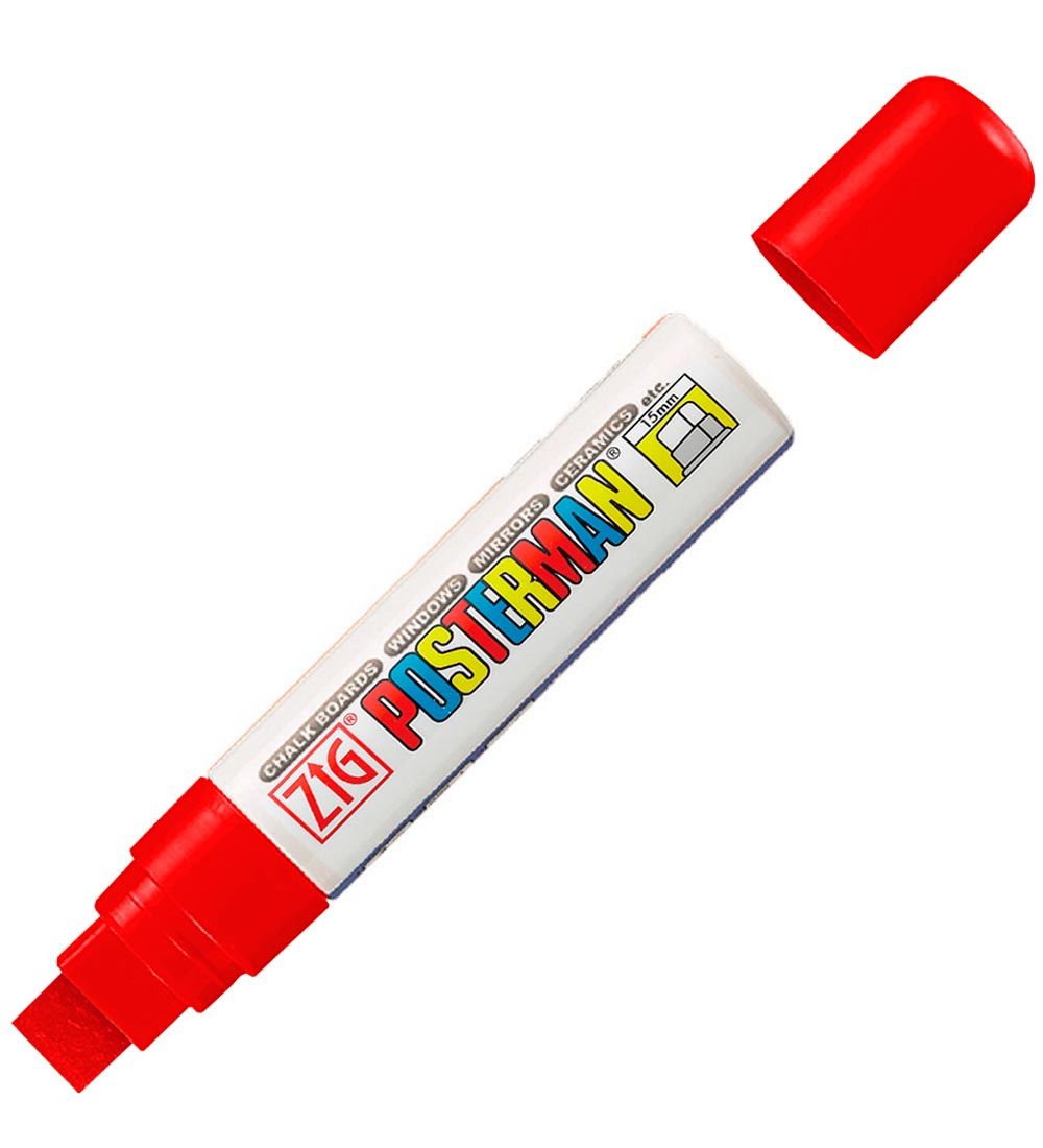 Zig Filzstifte - Wasserdicht - 15 mm - Rot - Zig - One Size - Filzstifte Zig Filzstifte - Wasserdicht - 15 mm - Rot - Zig - One Size - Filzstifte von Zig
