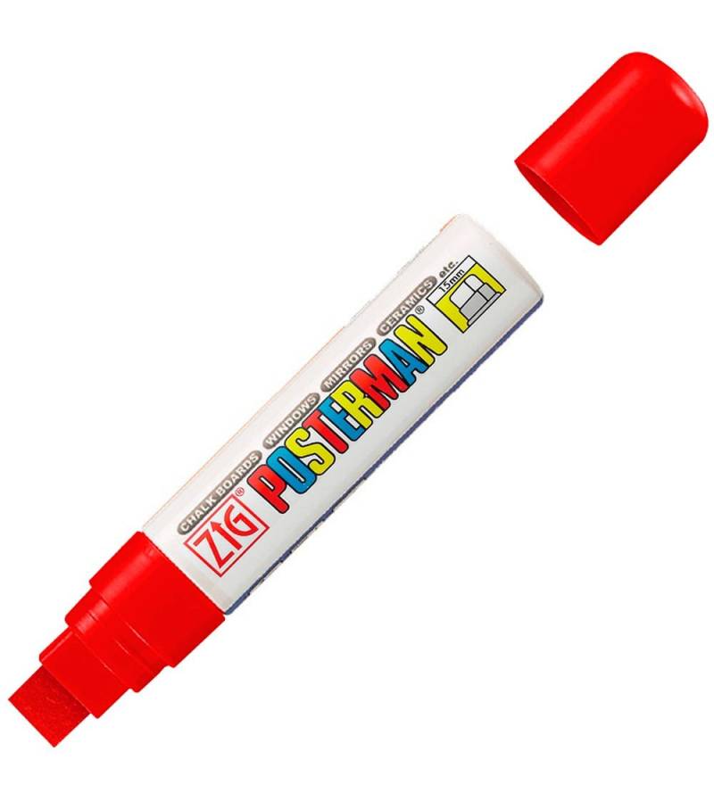Zig Filzstifte - Wasserdicht - 15 mm - Rot - Zig - One Size - Filzstifte Zig Filzstifte - Wasserdicht - 15 mm - Rot - Zig - One Size - Filzstifte von Zig