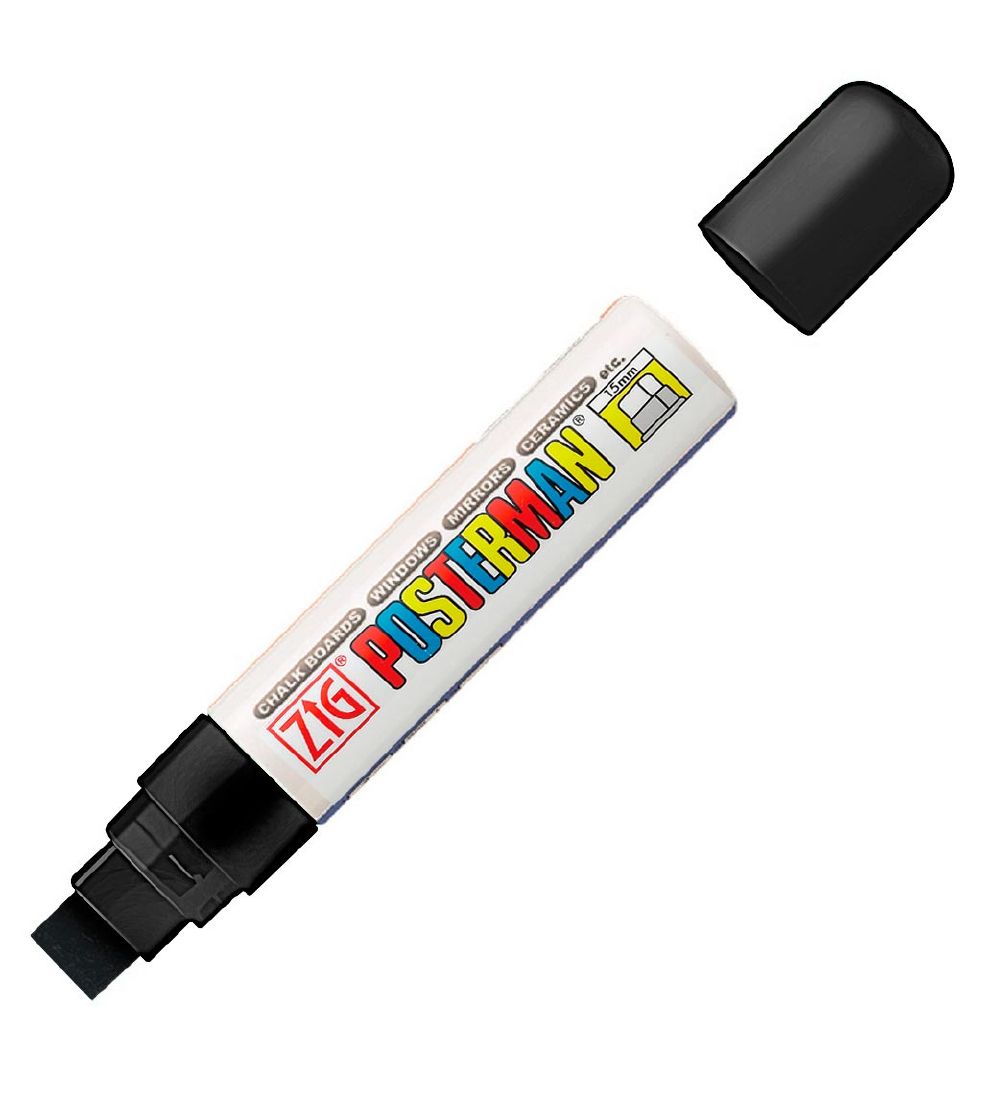 Zig Filzstifte - Wasserdicht - 15 mm - Schwarz - Zig - One Size - Filzstifte Zig Filzstifte - Wasserdicht - 15 mm - Schwarz - Zig - One Size - Filzstifte von Zig