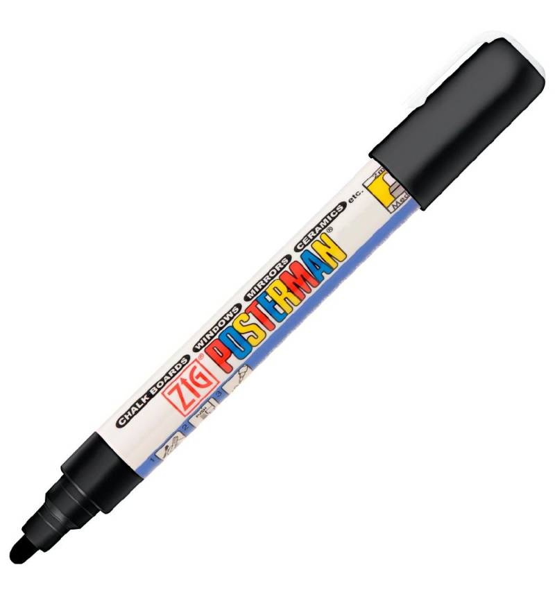 Zig Filzstifte - Wasserdicht - 2 mm - Schwarz - Zig - One Size - Filzstifte Zig Filzstifte - Wasserdicht - 2 mm - Schwarz - Zig - One Size - Filzstifte von Zig