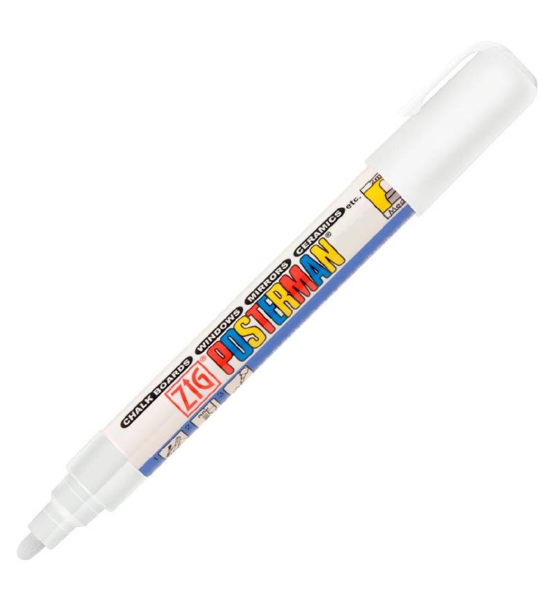 Zig Filzstifte - Wasserdicht - 2 mm - Weiß - Zig - One Size - Filzstifte Zig Filzstifte - Wasserdicht - 2 mm - Weiß - Zig - One Size - Filzstifte von Zig