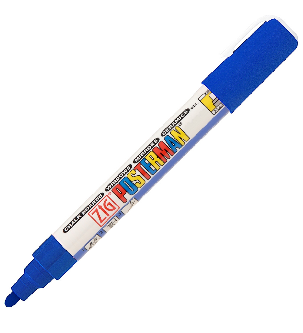 Zig Tusche - Wasserfest - 2 mm - Blau - Zig - One Size - Filzstifte Zig Tusche - Wasserfest - 2 mm - Blau - Zig - One Size - Filzstifte von Zig