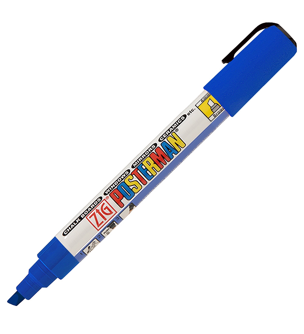 Zig Tusche - Wasserfest - 6 mm - Blau - Zig - One Size - Filzstifte Zig Tusche - Wasserfest - 6 mm - Blau - Zig - One Size - Filzstifte von Zig