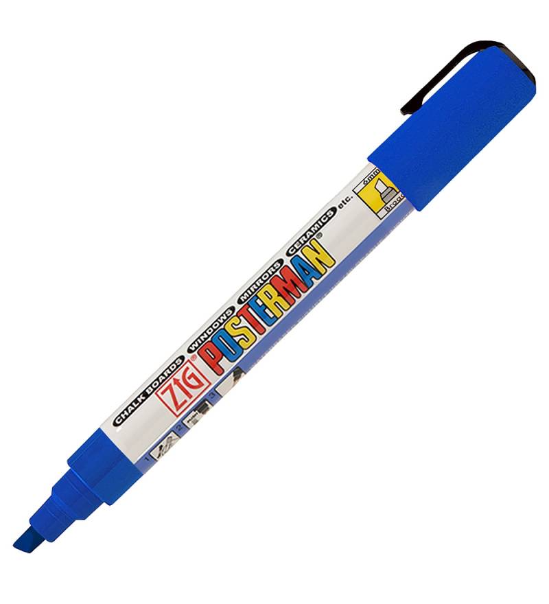 Zig Tusche - Wasserfest - 6 mm - Blau - Zig - One Size - Filzstifte Zig Tusche - Wasserfest - 6 mm - Blau - Zig - One Size - Filzstifte von Zig