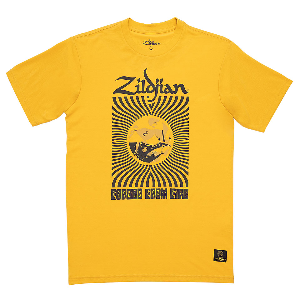 Zildjian 400th Anniversary, 60s Yellow Rock Tee Large T-Shirt von Zildjian