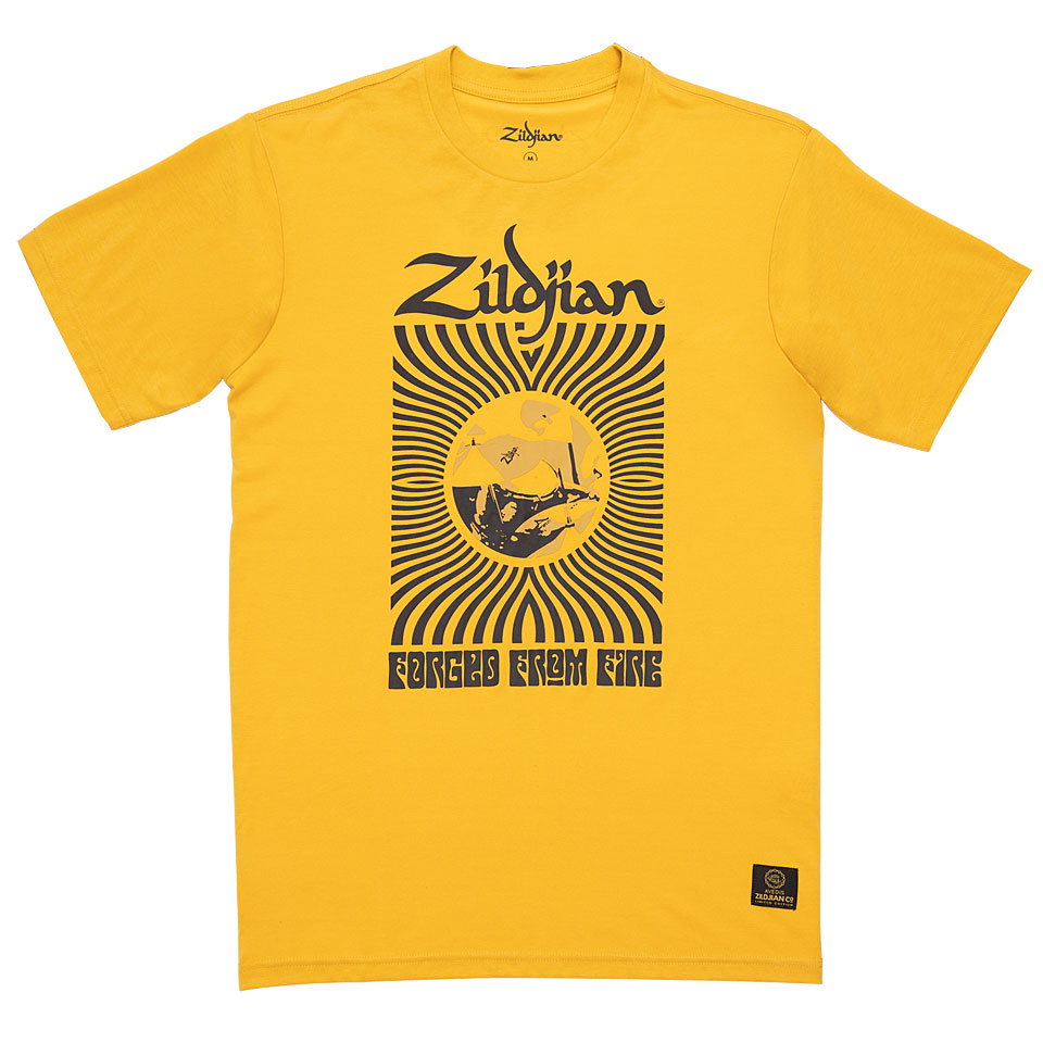 Zildjian 400th Anniversary, 60s Yellow Rock Tee Medium T-Shirt von Zildjian