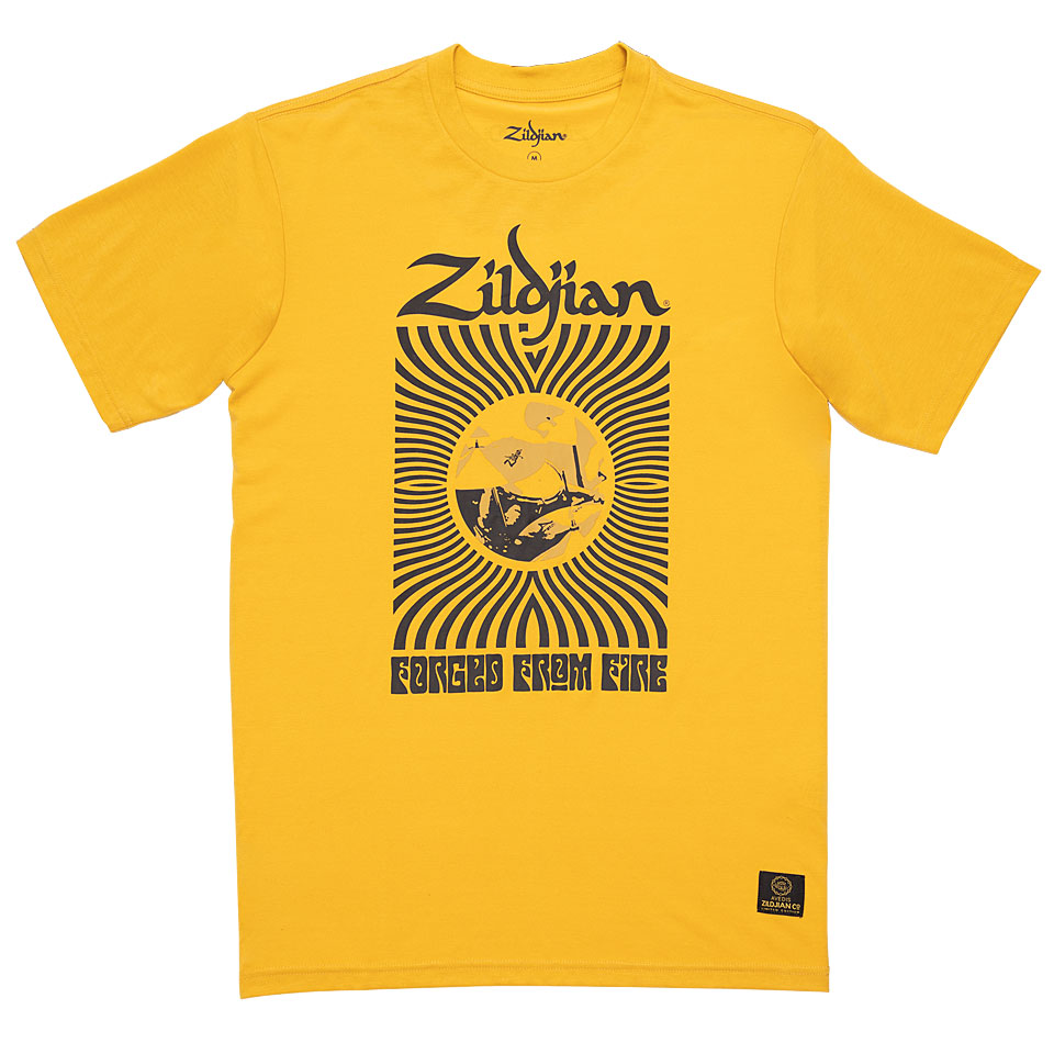 Zildjian 400th Anniversary, 60s Yellow Rock Tee Small T-Shirt von Zildjian