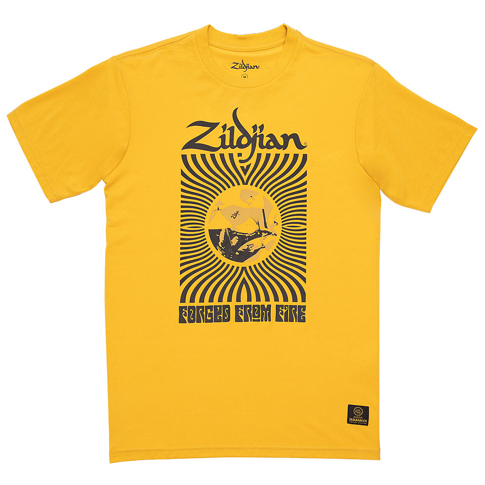 Zildjian 400th Anniversary, 60s Yellow Rock Tee X-Large T-Shirt von Zildjian