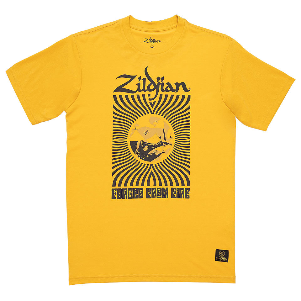 Zildjian 400th Anniversary, 60s Yellow Rock Tee XX-Large T-Shirt von Zildjian
