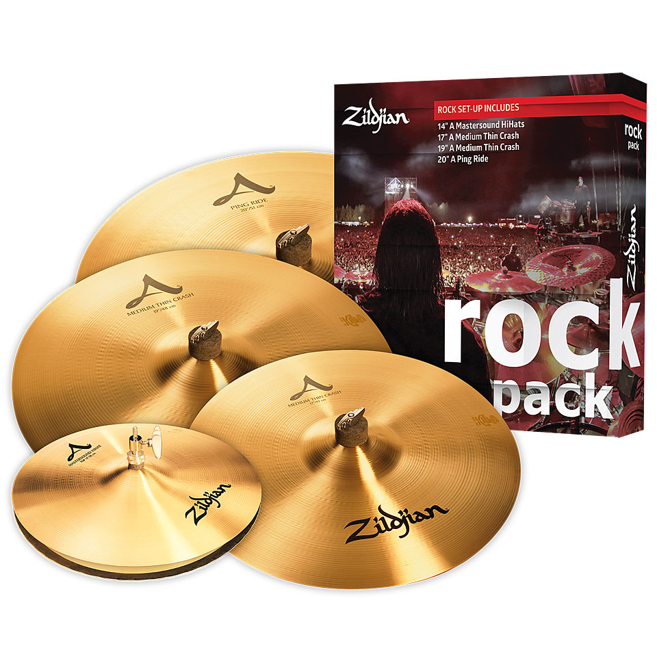 Zildjian A A0801R Rock Pack 14/17/19/20 Becken-Set von Zildjian
