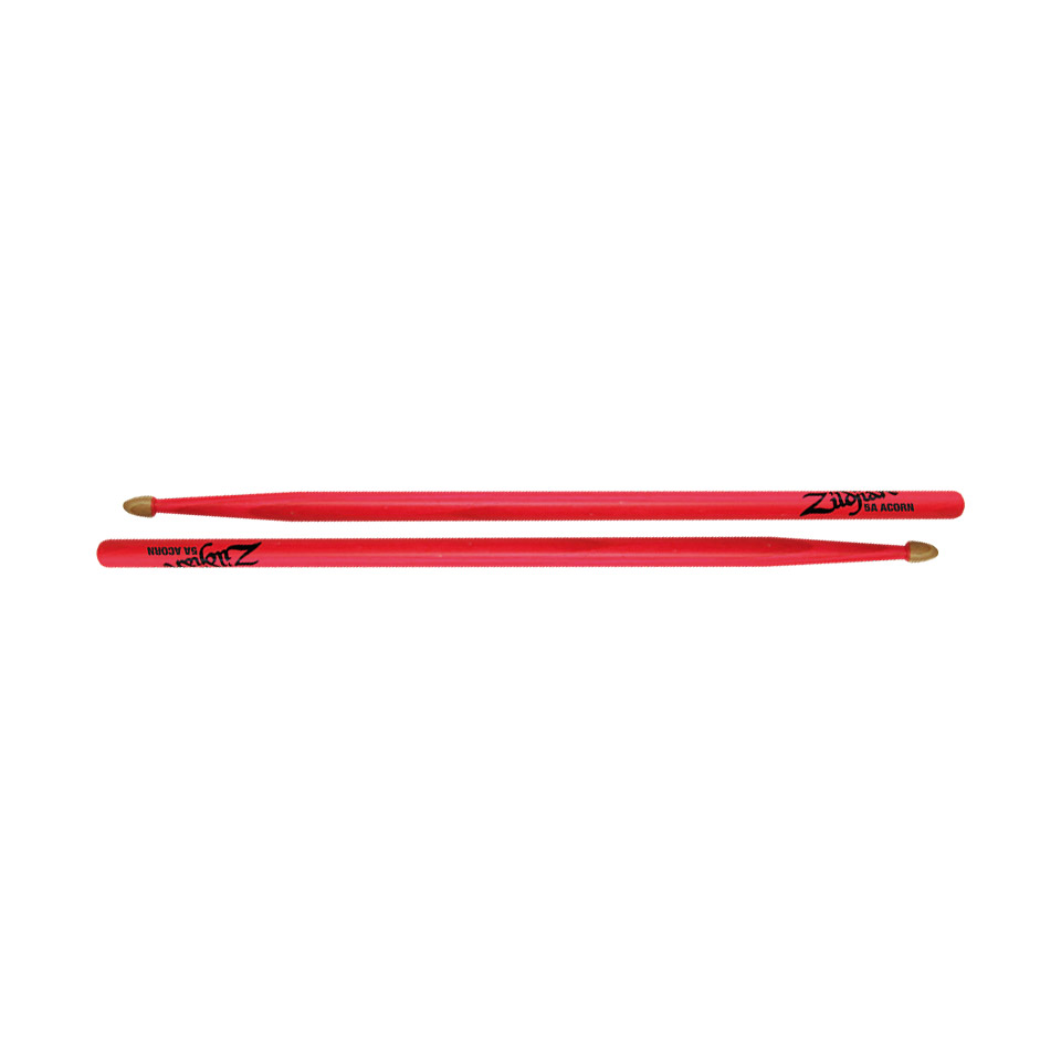 Zildjian Hickory 5AW Acorn Neon Pink Drumsticks Zildjian Hickory 5AW Acorn Neon Pink Drumsticks von Zildjian