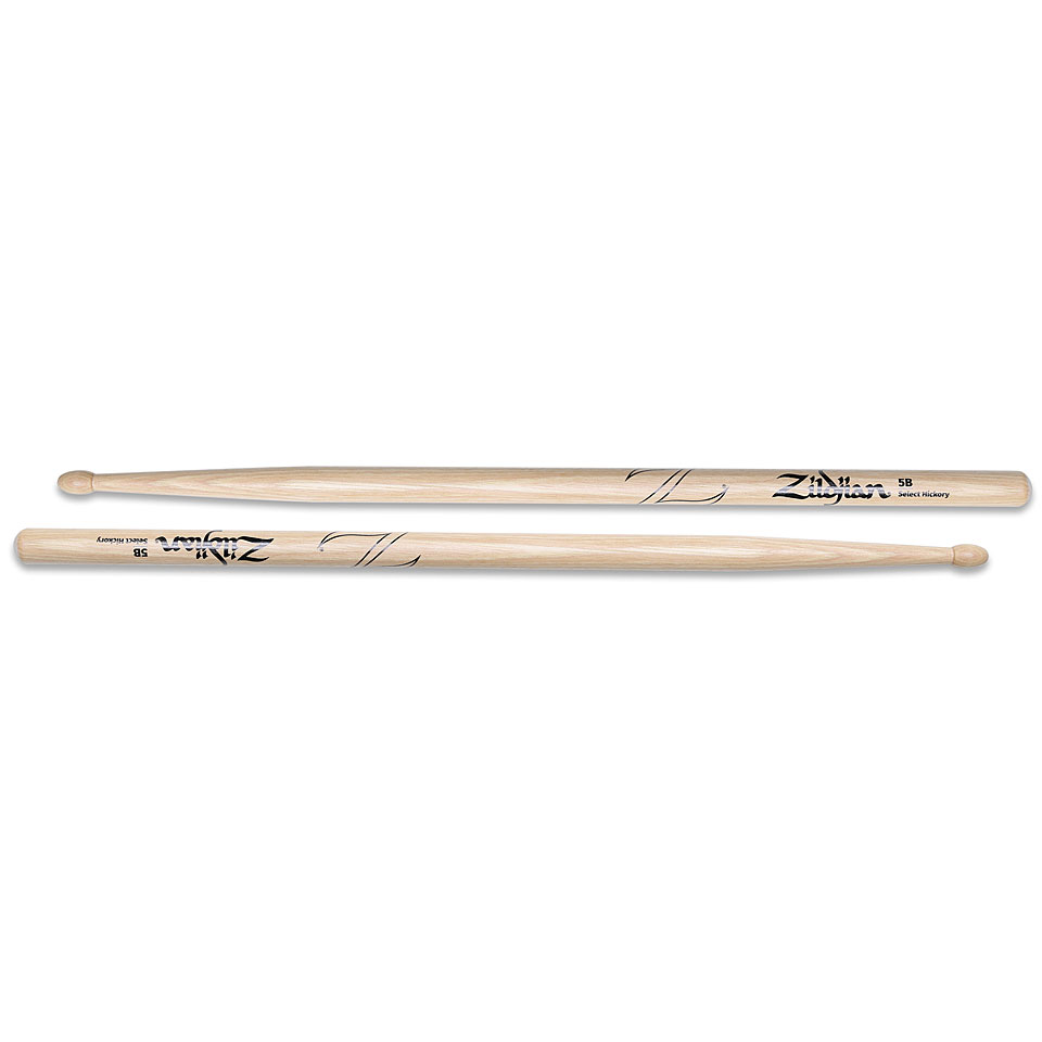 Zildjian Hickory 5B Wood Tip Drum Sticks Drumsticks von Zildjian