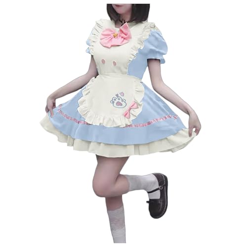 Anime Cosplay Damen, Maid Dress Damen Japanisches Anime Sissy French Niedliche Cosplay Kleid Schürze Kostümset Lolita Outfit Dienstmädchen Kostüm Halloween Outfit-Hohle Herzform Anime Cosplay Damen, Maid Dress Damen Japanisches Anime Sissy French Niedliche Cosplay Kleid Schürze Kostümset Lolita Outfit Dienstmädchen Kostüm Halloween Outfit-Hohle Herzform von Zilosconcy