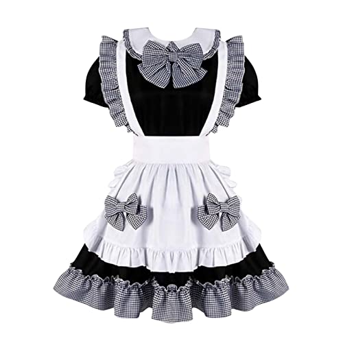 French Maid Dress, Maid Cosplay Damen Japanisches Anime Sissy Dress Outfit-Hohle Herzform French Dienstmädchen Kostüm Halloween Outfit Schürze Kostümset Kleid Klassisches Lolita French Maid Dress, Maid Cosplay Damen Japanisches Anime Sissy Dress Outfit-Hohle Herzform French Dienstmädchen Kostüm Halloween Outfit Schürze Kostümset Kleid Klassisches Lolita von Zilosconcy