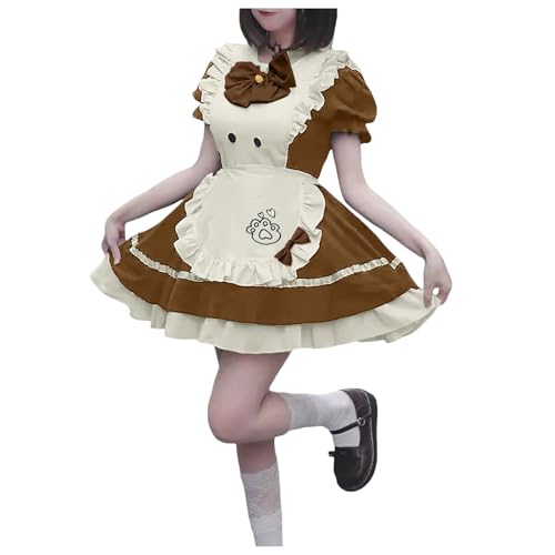 Zilosconcy French Maid Dress, Maid Dress Damen Japanisches Anime Sissy French Niedliche Cosplay Kleid Schürze Kostümset Lolita Outfit Dienstmädchen Kostüm Halloween Outfit-Hohle Herzform Zilosconcy French Maid Dress, Maid Dress Damen Japanisches Anime Sissy French Niedliche Cosplay Kleid Schürze Kostümset Lolita Outfit Dienstmädchen Kostüm Halloween Outfit-Hohle Herzform von Zilosconcy