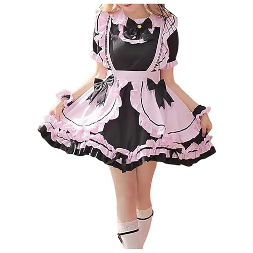 Zilosconcy Maid Dress Damen, Maid Cosplay Damen Outfit Halloween Kostüm Mädchen French Dress Anime Kleid Klassisches Schürze Kostümset Lolita Sissy Dienstmädchen Niedliche Zilosconcy Maid Dress Damen, Maid Cosplay Damen Outfit Halloween Kostüm Mädchen French Dress Anime Kleid Klassisches Schürze Kostümset Lolita Sissy Dienstmädchen Niedliche von Zilosconcy