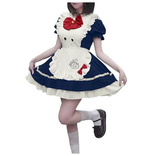 Zilosconcy Maid Dress Damen, Maid Dress Damen Japanisches Anime Sissy French Niedliche Cosplay Kleid Schürze Kostümset Lolita Outfit Dienstmädchen Kostüm Halloween Outfit-Hohle Herzform Zilosconcy Maid Dress Damen, Maid Dress Damen Japanisches Anime Sissy French Niedliche Cosplay Kleid Schürze Kostümset Lolita Outfit Dienstmädchen Kostüm Halloween Outfit-Hohle Herzform von Zilosconcy