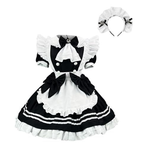 Zilosconcy Sissy Dress Damen, Maid Outfit Damen French Dress Anime Cosplay Kleid Klassisches Outfit-Hohle Herzform Niedliche Kostüm Sissy Dienstmädchen Halloween Lolita Zilosconcy Sissy Dress Damen, Maid Outfit Damen French Dress Anime Cosplay Kleid Klassisches Outfit-Hohle Herzform Niedliche Kostüm Sissy Dienstmädchen Halloween Lolita von Zilosconcy