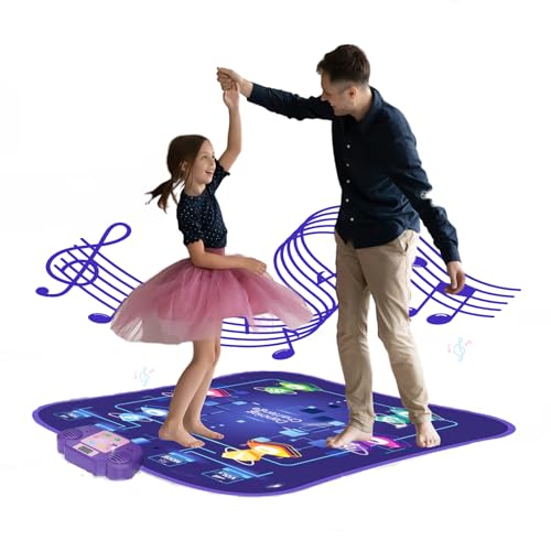 Zilynhom Tanzmatte für Kinder, elektronische Tanzunterlage, Blau Zilynhom Tanzmatte für Kinder, elektronische Tanzunterlage, Blau von Zilynhom