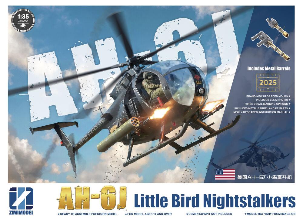 AH-6J Little Bird Nightstalkers w/Metal Barrels von Zimi Model