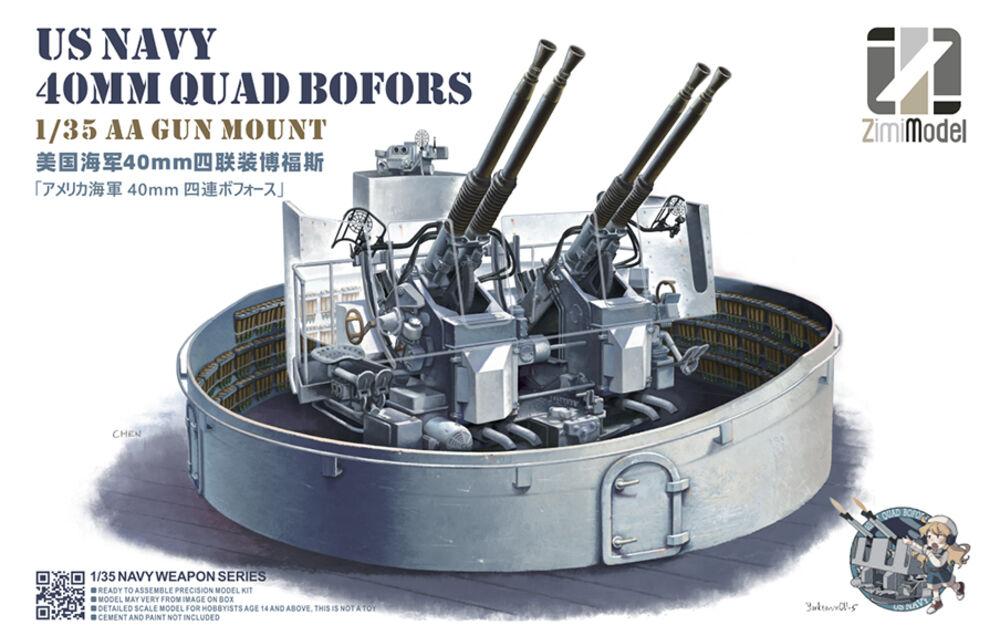 US Navy 40mm Quadruple Bofors von Zimi Model