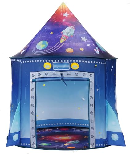 Kinder Spielzelt Raketenspielzelt Spielhaus Kleinkinder Jungen Zelt drinnen draußen großes Raumschiff Astronauten Pop-up tragbares Weltraumspielzeug Tipi Sinneszelt Heimkostümparty Geburtstagsgeschenk Kinder Spielzelt Raketenspielzelt Spielhaus Kleinkinder Jungen Zelt drinnen draußen großes Raumschiff Astronauten Pop-up tragbares Weltraumspielzeug Tipi Sinneszelt Heimkostümparty Geburtstagsgeschenk von ZimiTeda