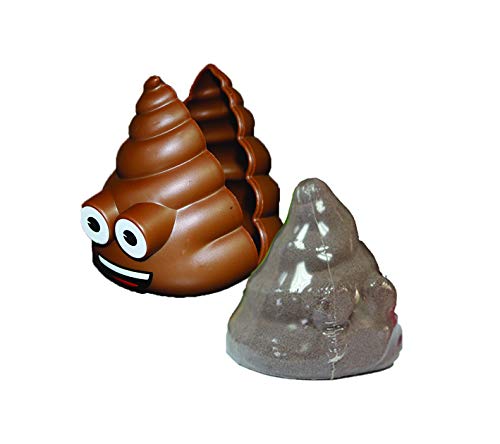 Zimpli Kids 5858 Poop Emoji Bomb Create a Colourful Bath time Adventure Badekugeln, Braun, 1 Badepackung von Zimpli Kids