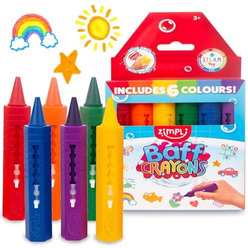 Zimpli Kids 6 große Badespielzeug für Kinder, bunt und waschbar, kreatives Duschspielzeug, Macht Spaß beim Baden Zimpli Kids 6 große Badespielzeug für Kinder, bunt und waschbar, kreatives Duschspielzeug, Macht Spaß beim Baden von Zimpli Kids