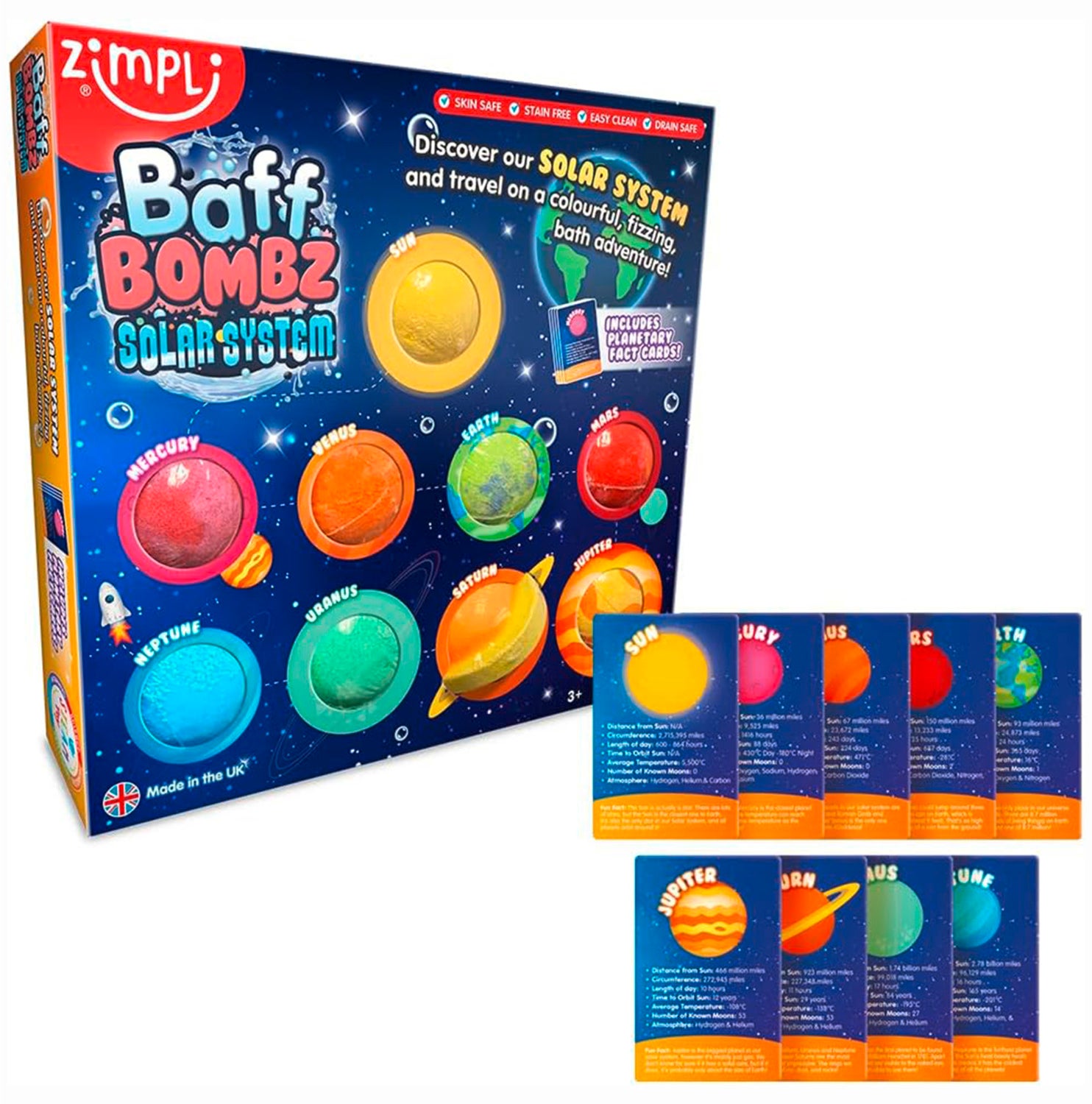 Zimpli Kids Baff Bombz Badebomben Planeten von Zimpli Kids