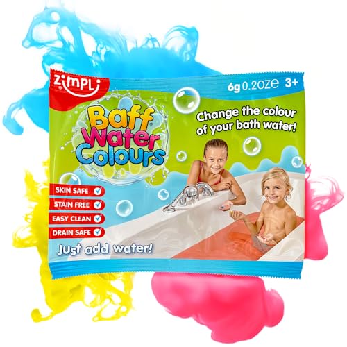 Zimpli Kids - Baff Water Colors - Farbwechselnde Badetropfen für Kinder, eine tolle Geschenkidee für Geschenke, Partygeschenke, Taschengeld von Zimpli Kids