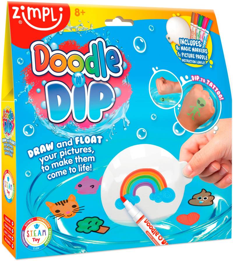 Zimpli Kids Kids Doodle 'N'Dip Tattoo-Set von Zimpli Kids