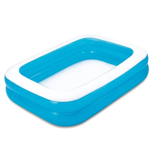 Zimpli Kids Großer Familienplanschbecken, aufblasbar, blau, 2 x 1,5 m, 496 l, einfach zu bedienen, für den Garten, Schwimmen und Planschen, Sommerwasserspaß für alle Zimpli Kids Großer Familienplanschbecken, aufblasbar, blau, 2 x 1,5 m, 496 l, einfach zu bedienen, für den Garten, Schwimmen und Planschen, Sommerwasserspaß für alle von Zimpli Kids