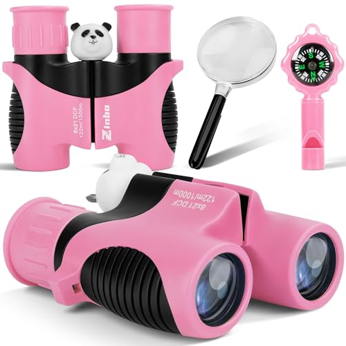 Fernglas für Kinder, Spielzeug für 3–12 Jahre alte Mädchen und Jungen, Vogelbeobachtung, Wandern, 4, 5, 6, 7, 8, 9 Jahre, Mädchen, Jungen, Weihnachten, Geburtstagsgeschenke, Outdoor-Spielzeug von Zinbo