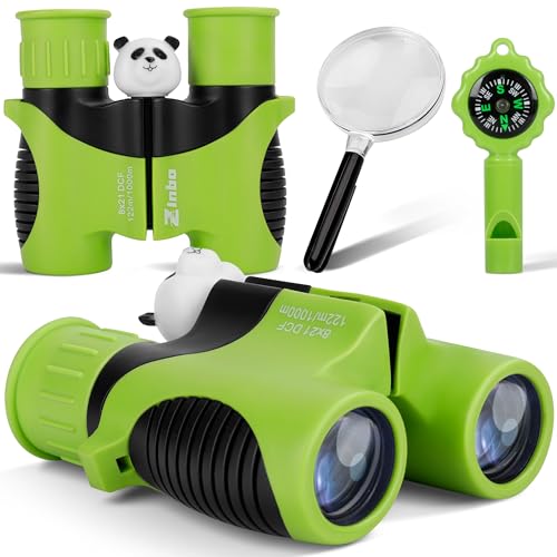 Fernglas für Kinder, Spielzeug für 3–12 Jahre alte Mädchen und Jungen, Vogelbeobachtung, Wandern, 4, 5, 6, 7, 8, 9 Jahre, Mädchen, Jungen, Weihnachten, Geburtstagsgeschenke, Outdoor-Spielzeug von Zinbo