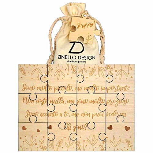 Puzzle aus Holz, um Ihren Lieben die Schwangerschaft mitzuteilen, originelle und personalisierte Geschenkidee für den zukünftigen Papa, die Großmutter, den Großvater, die Patentante Puzzle aus Holz, um Ihren Lieben die Schwangerschaft mitzuteilen, originelle und personalisierte Geschenkidee für den zukünftigen Papa, die Großmutter, den Großvater, die Patentante von Zinello Design