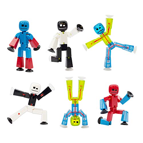 StikBot Zing Series 4 - Farbiges 6-teiliges bewegliches Figuren-Set - Für Stop-Motion-Animation - In Öko-Verpackung StikBot Zing Series 4 - Farbiges 6-teiliges bewegliches Figuren-Set - Für Stop-Motion-Animation - In Öko-Verpackung von Zing