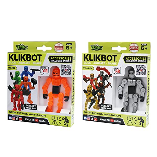 Zing Klikbot Villian Hero & Villain Blind Assortment 2 Pack, Mehrfarbig Zing Klikbot Villian Hero & Villain Blind Assortment 2 Pack, Mehrfarbig von Zing