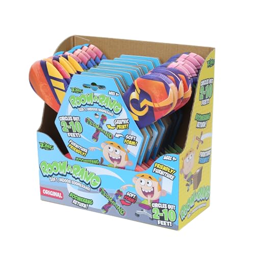 Zing Roomarang Weicher Bumerang für den Innenbereich, kreist 6-3 m, zufällige Auswahl Zing Roomarang Weicher Bumerang für den Innenbereich, kreist 6-3 m, zufällige Auswahl von Zing