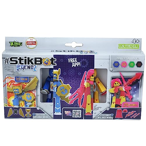 Zing StikBot Legendz Valor & Ruebell 2er Pack Zing StikBot Legendz Valor & Ruebell 2er Pack von Zing