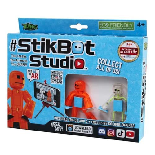 Zing StikBot S1003 Studio, Orange and White/Clear von Zing