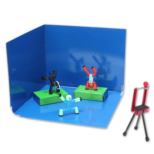 Zing Stikbot Zanimation What The Bot Special Actionfiguren und Animation Set, enthält 3 Stikbots, 1 Handystativ und 2-in-1 Bühne, Stop Motion Animation, ideal für Kinder ab 4 Jahren Zing Stikbot Zanimation What The Bot Special Actionfiguren und Animation Set, enthält 3 Stikbots, 1 Handystativ und 2-in-1 Bühne, Stop Motion Animation, ideal für Kinder ab 4 Jahren von Zing