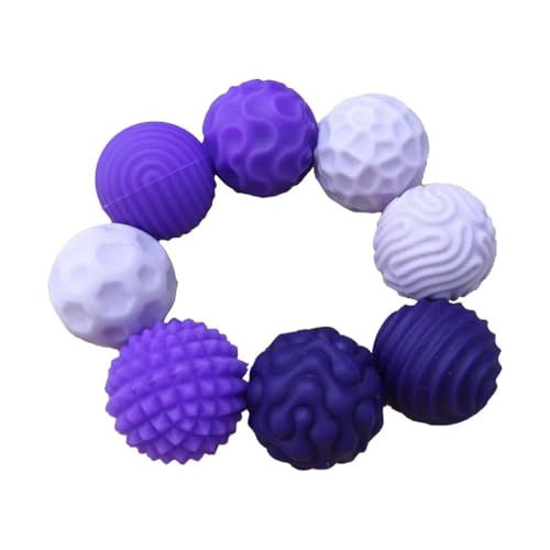 Zingbee Magnetische Fidget Toys, Silikon Magnetkugeln Anti-Stress Bälle, Sensorik Spielzeug für Erwachsene und Kinder, Sensorische Magnetische Kugeln Set, Stressabbau und Entspannung（Lila） von Zingbee