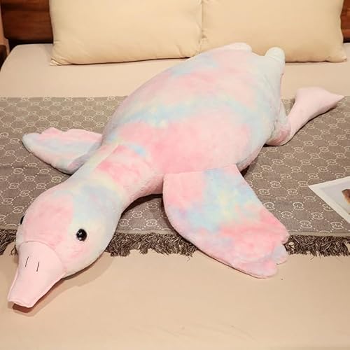 50-160 cm Riesige Gans Plüschtiere Große Ente Puppe Weiches Kuscheltier Schlafkissen Kissen für Kinder und Mädchen (Rosa, 160CM) von Zinsale