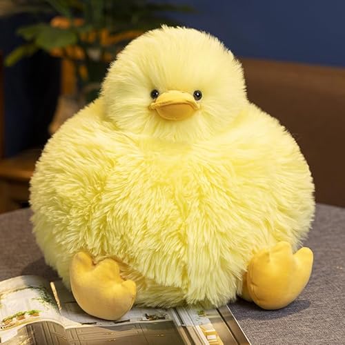 Zinsale Fette Runde Tiere Ente Plüsch Spielzeug Super Weiches Küken Plüsch Puppe Gefülltes Tier Spielzeug Für Mädchen Kinder Geburtstagsgeschenk (Gelb, 35CM) von Zinsale