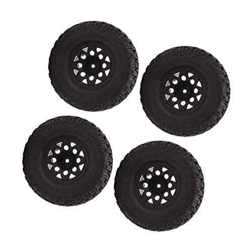 4 Stück 1,9 Zoll 105 mm RC Reifen aus Gummi, Typ S, verschleißfestes Modell, Ersatz RC Nabe, Radreifen für von Zisemeil